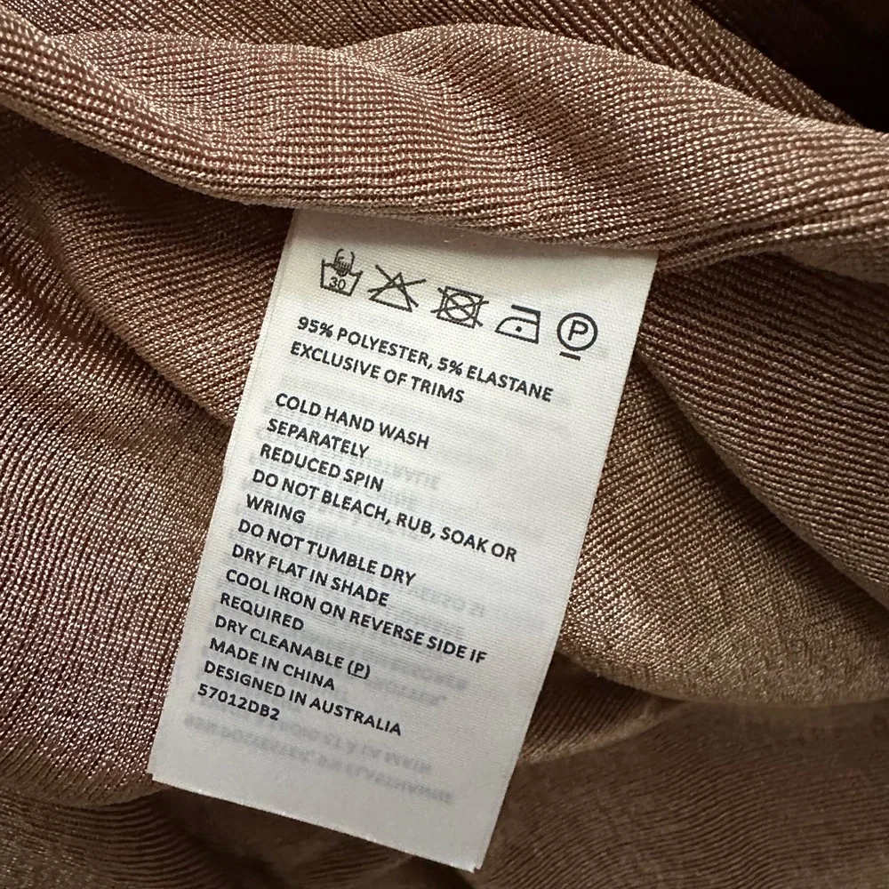 Bardot The Gathered Slinky Dress In Stone Size Small - Picture 7 of 9